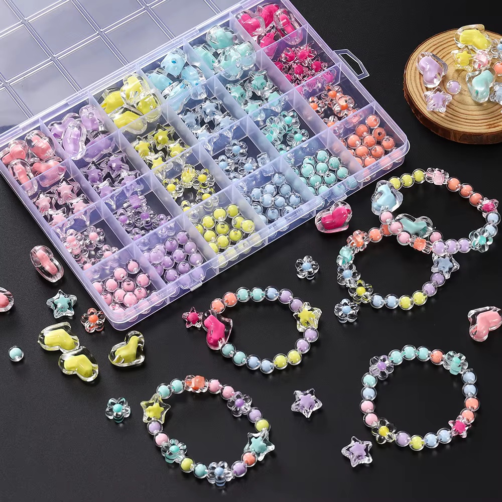 Jewelry Making Kit For Kids - Набор из 174 акриловых бусин в