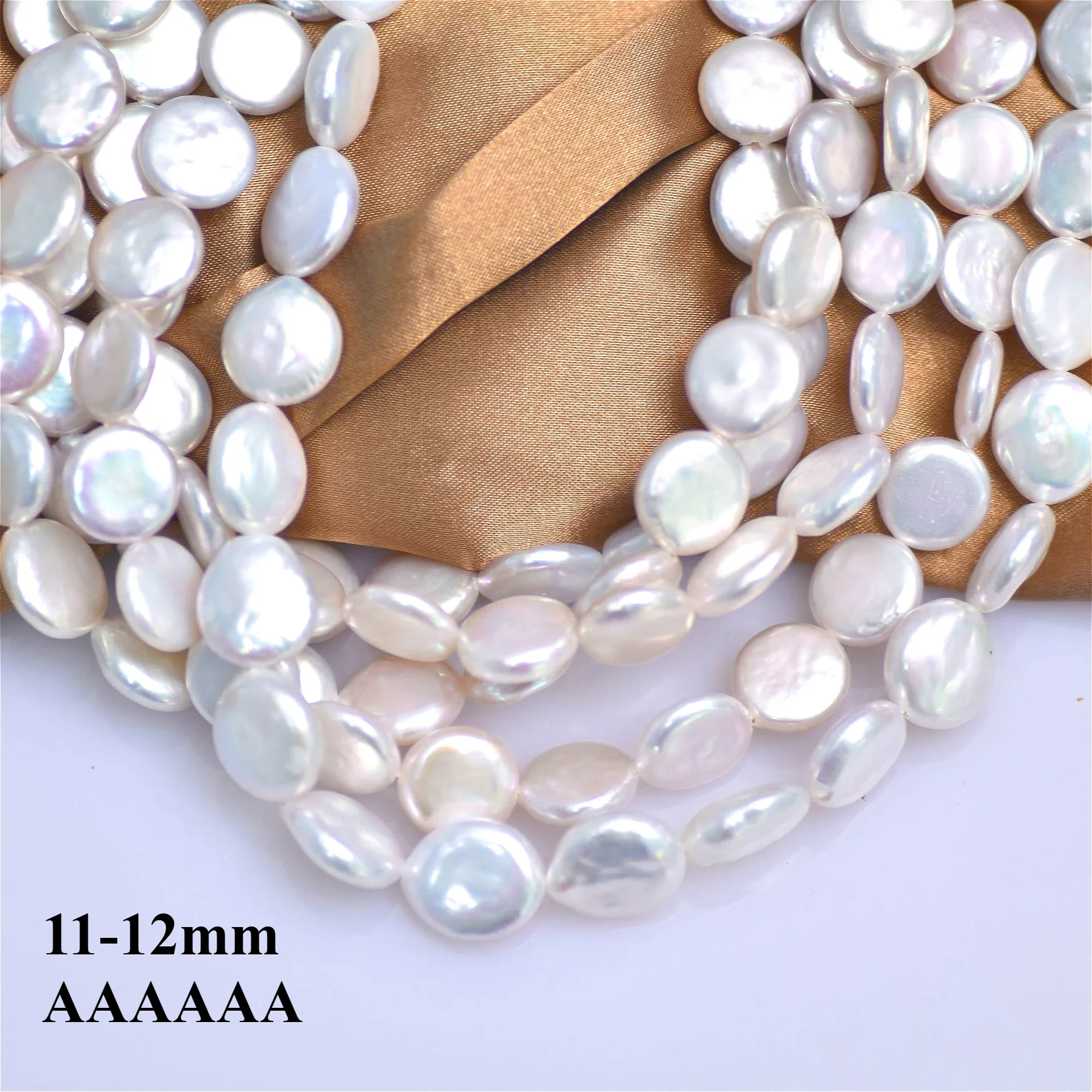 Jewelry Making The Well - 11-12 мм 6А натуральный сияющий пресноводный