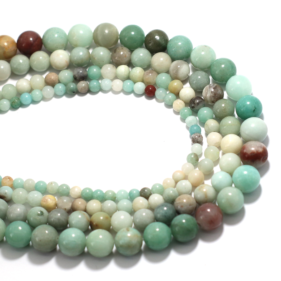 Jewelry Making Amazon - Класс A 4/6/8/10 мм натуральный амазоканский