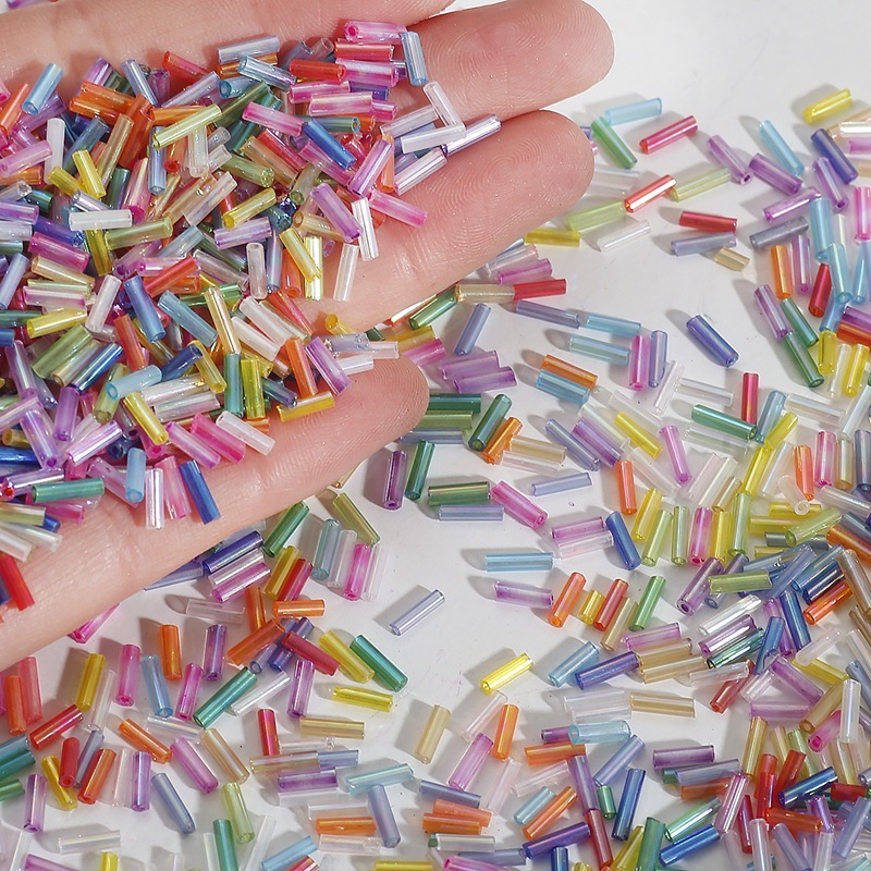 Seed Bead Tube - 2x7 мм 600 шт./лот, хрустальные бусины