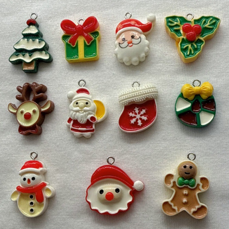 Jewelry Making With Resin - 10 шт. рождественских подвесок из смолы
