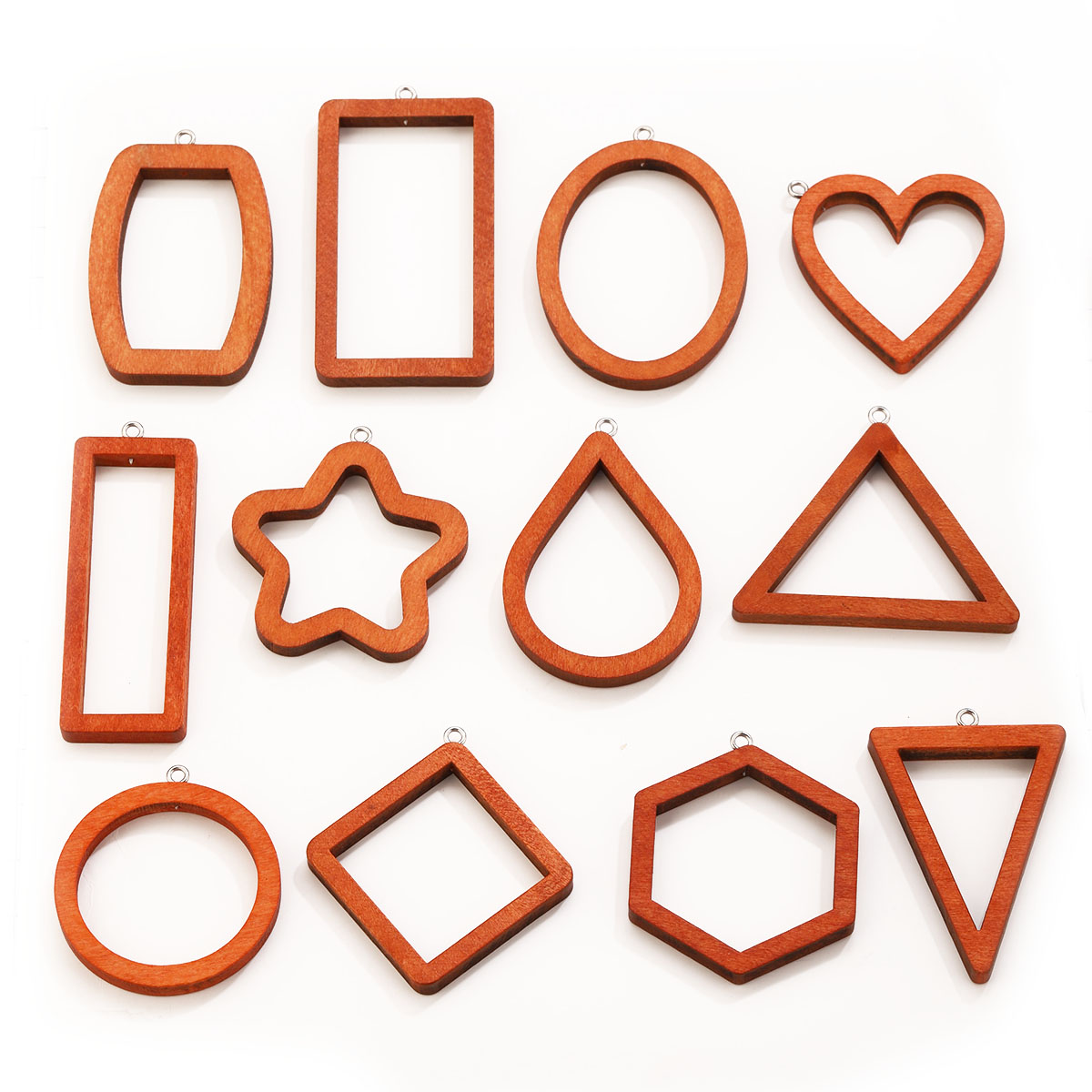 Jewelry Making With Resin - 10 шт. треугольных и прямоугольных деревянных