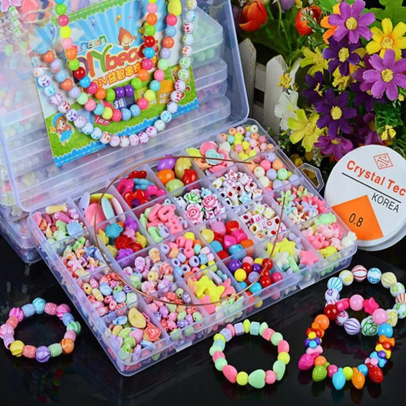 Jewelry Making Kit For Kids - Набор бусин для девочек «сделай сам»,