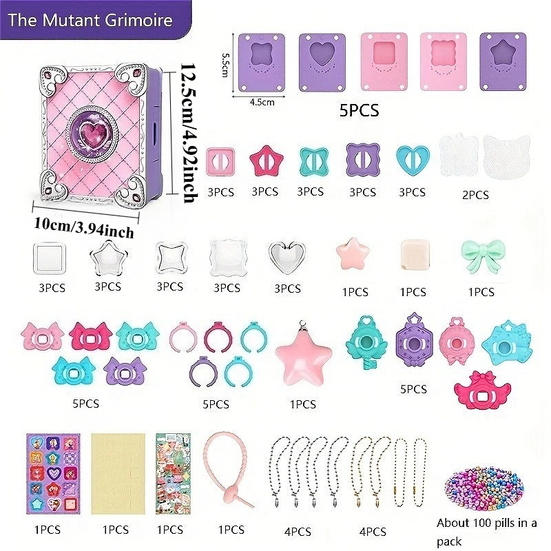 Набор для изготовления 3D-накл – обзор и цена Jewelry Making Kit For Kids