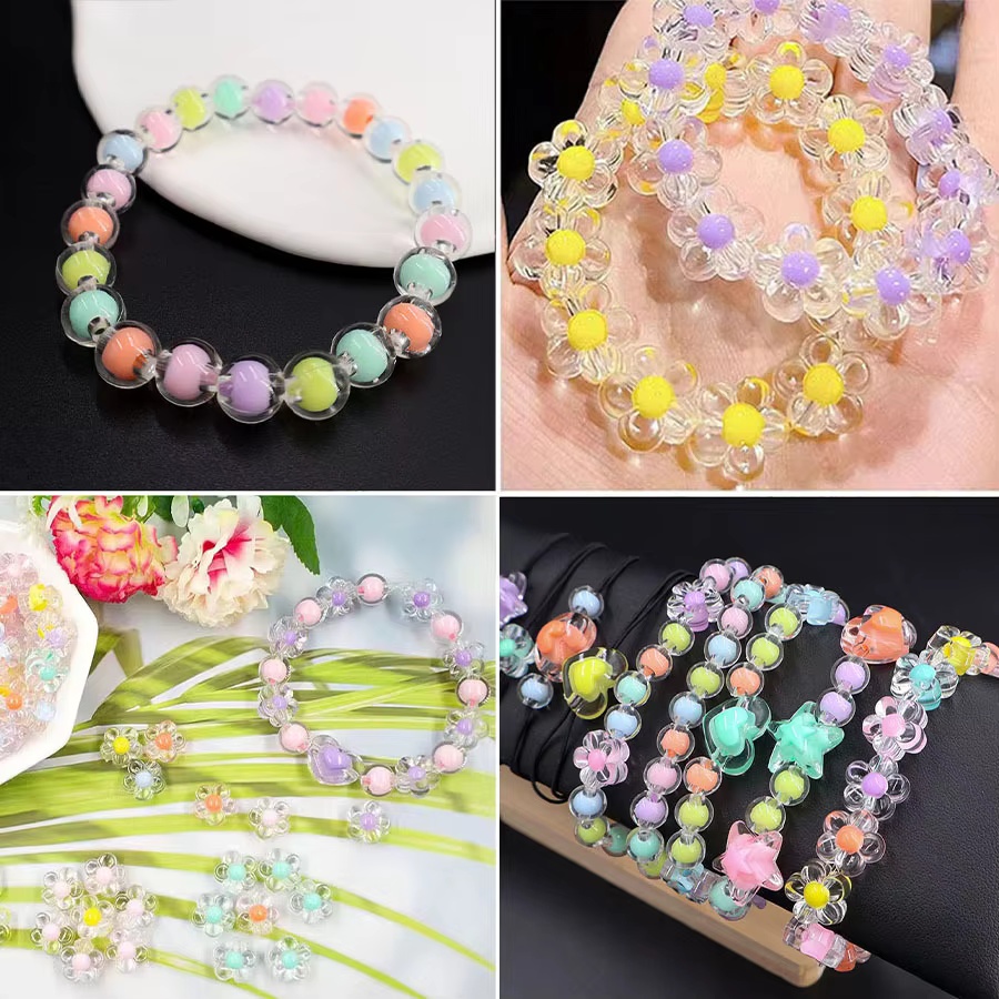 Набор из 174 акриловых бусин в – обзор и цена Jewelry Making Kit For Kids