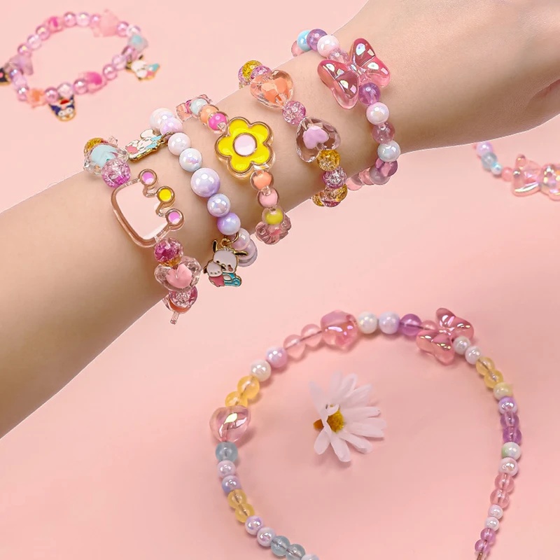 Набор из 174 акриловых бусин в – обзор и цена Jewelry Making Kit For Kids