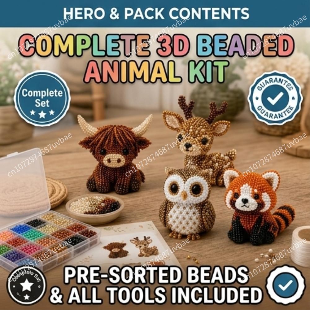 Набор для создания 3D-бусинок  – обзор и цена Jewelry Making Kit For Kids
